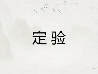 定验
