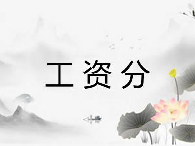 工资分