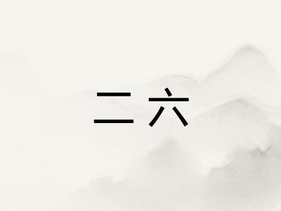 二六