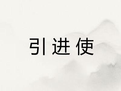 引进使