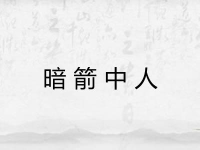 暗箭中人 暗箭中人