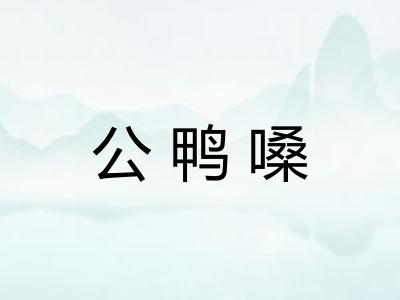 公鸭嗓