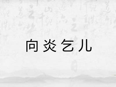 向炎乞儿 向炎乞儿