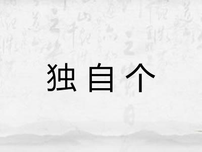 独自个