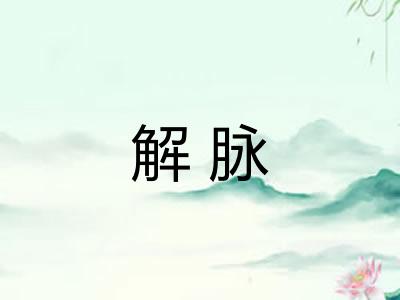 解脉 解脉