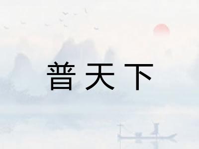 普天下 普天下