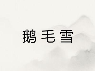 鹅毛雪