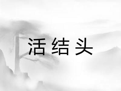 活结头