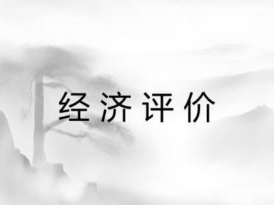 经济评价 经济评价