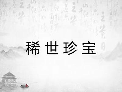 稀世珍宝 稀世珍宝