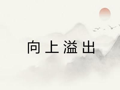 向上溢出 向上溢出