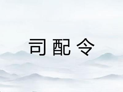 司配令