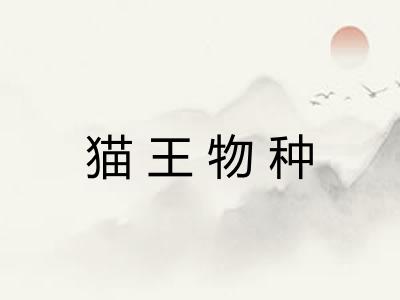 猫王物种