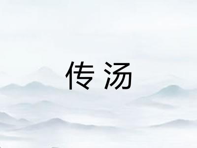传汤