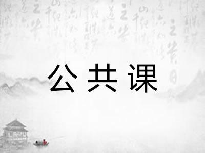 公共课