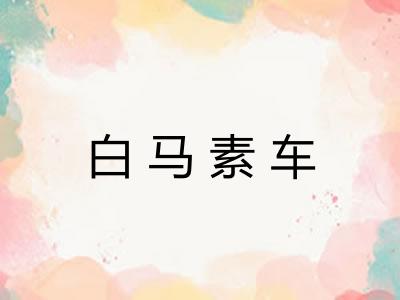 白马素车