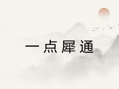 一点犀通