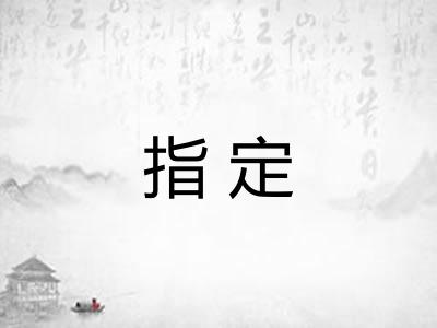 指定