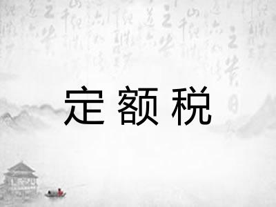 定额税