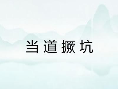 当道撅坑