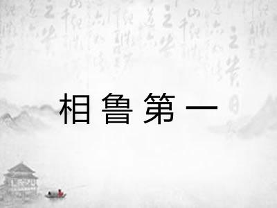 相鲁第一