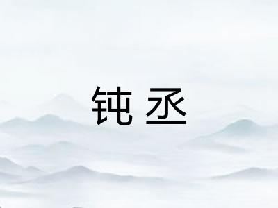 钝丞