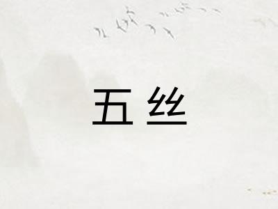 五丝