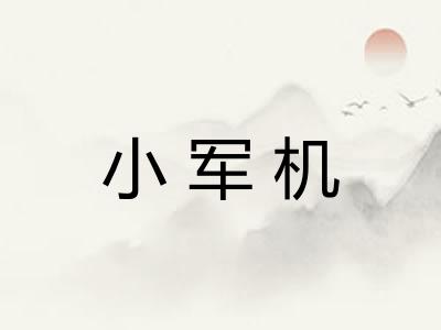 小军机 小军机