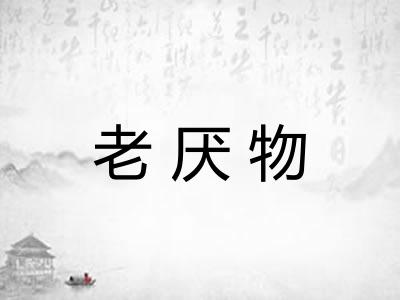 老厌物