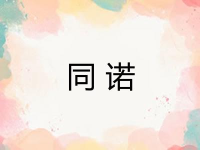 同诺 同诺