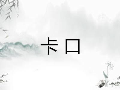 卡口