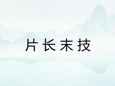 片长末技