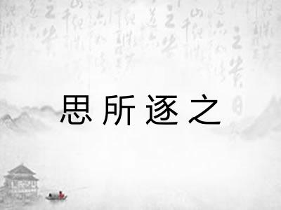 思所逐之