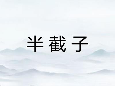 半截子