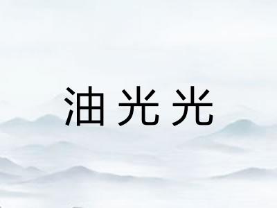 油光光