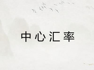 中心汇率 中心汇率