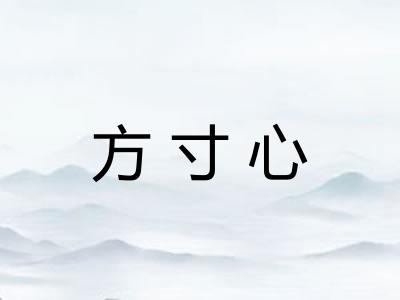 方寸心 方寸心