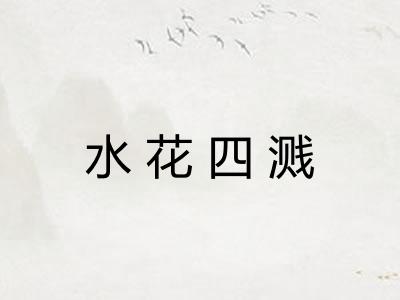 水花四溅 水花四溅