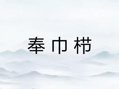 奉巾栉