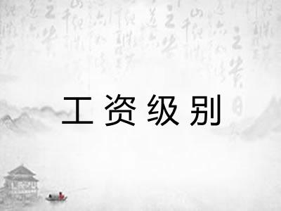 工资级别 工资级别