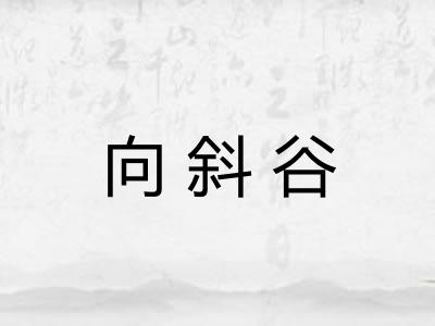 向斜谷