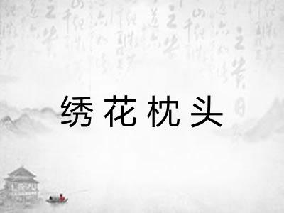 绣花枕头 绣花枕头