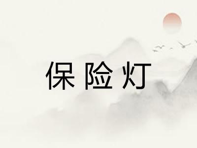 保险灯