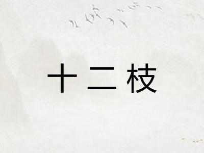 十二枝