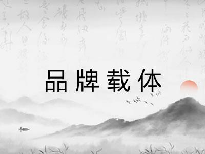 品牌载体 品牌载体