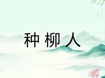 种柳人