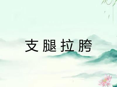 支腿拉胯