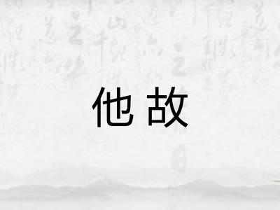 他故