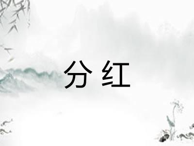 分红