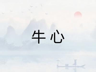 牛心 牛心